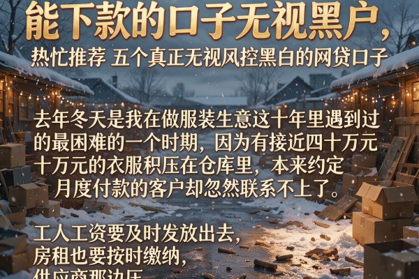 能下款的口子无视黑户，热忱推荐五个真正无视风控黑白的网贷口子