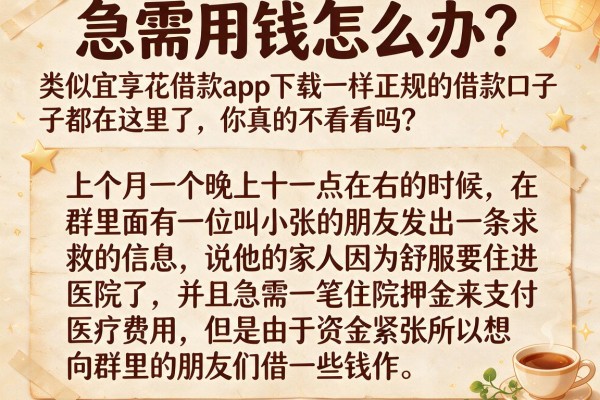 急需用钱怎么办？类似宜享花借款app下载一样正规的借款口子都在这里了，你真的不看看吗？