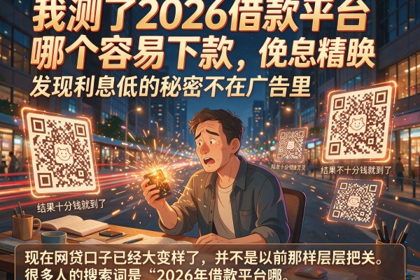 我测了2026借款平台哪个容易下款，发现利息低的秘密不在广告里