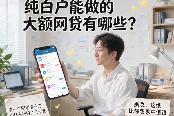 纯白户能做的大额网贷有哪些？别急，这张白纸比你想象中值钱