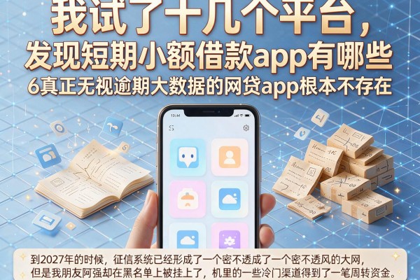 我试了十几个平台，发现短期小额借款app有哪些6真正无视逾期大数据的网贷app根本不存在
