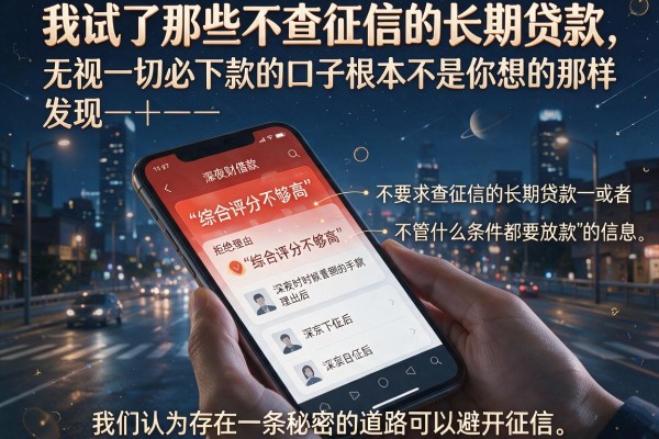 我试了那些不查征信的长期贷款，发现无视一切必下款的口子根本不是你想的那样