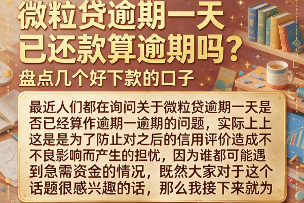 微粒贷逾期一天已还款算逾期吗？盘点几个好下款的口子