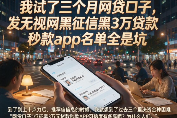 我试了三个月网贷口子,发现无视网黑征信黑3万贷款秒款app名单全是坑