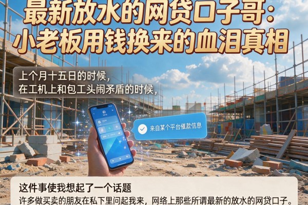 最新放水的网贷口子哥：小老板用钱换来的血泪真相