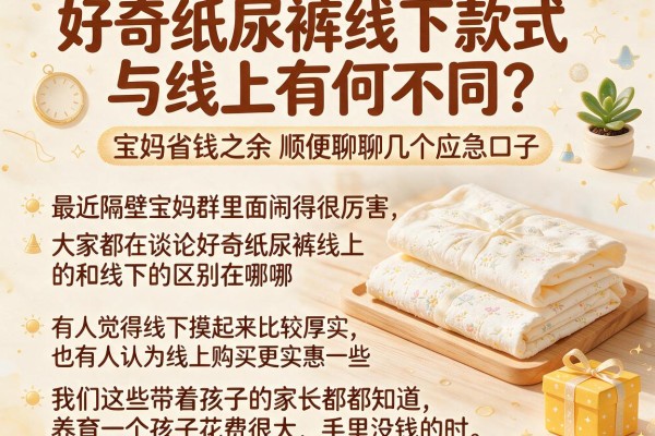 好奇纸尿裤线下款式与线上有何不同？宝妈省钱之余顺便聊聊几个应急口子