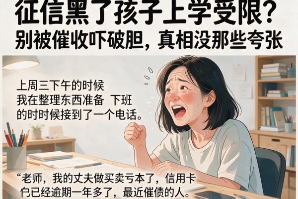 征信黑了孩子上学受限？别被催收吓破胆，真相没那么夸张