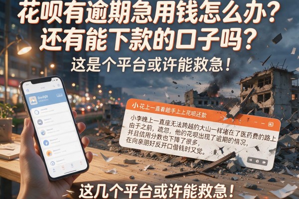 花呗有逾期急用钱怎么办？还有能下款的口子吗？这几个平台或许能救急！