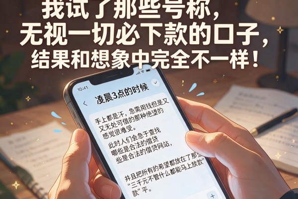 我试了那些号称无视一切必下款的口子，结果和想象中完全不一样