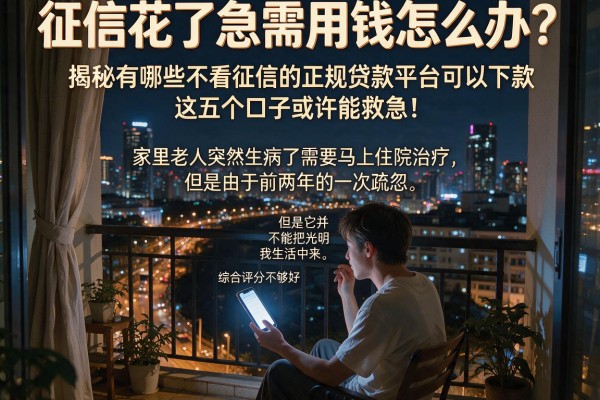 征信花了急需用钱怎么办？揭秘有哪些不看征信的正规贷款平台可以下款，这五个口子或许能救急！