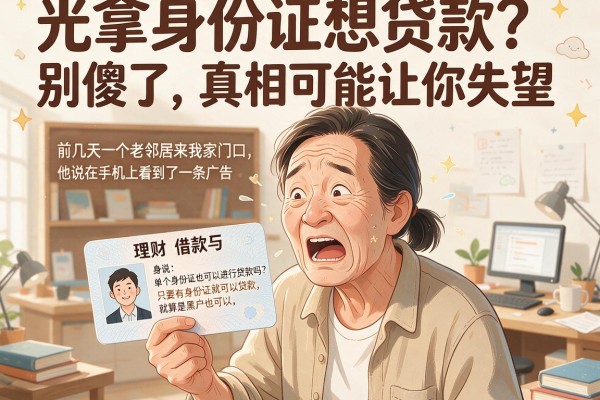 光拿身份证想贷款？别傻了，真相可能让你失望