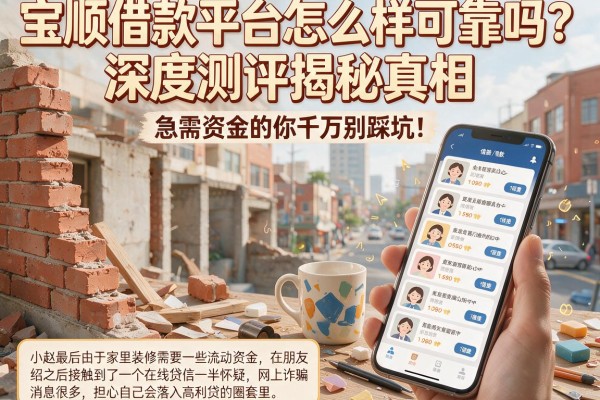 宝顺借款平台怎么样可靠吗？深度测评揭秘真相，急需资金的你千万别踩坑！