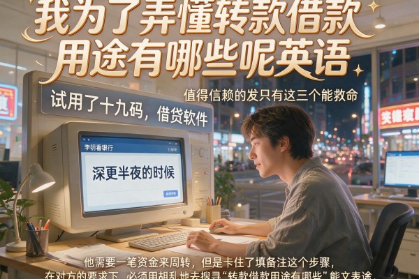 我为了弄懂转款借款用途有哪些呢英语，试用了十几款值得信赖的借贷软件，发现只有这三个能救命