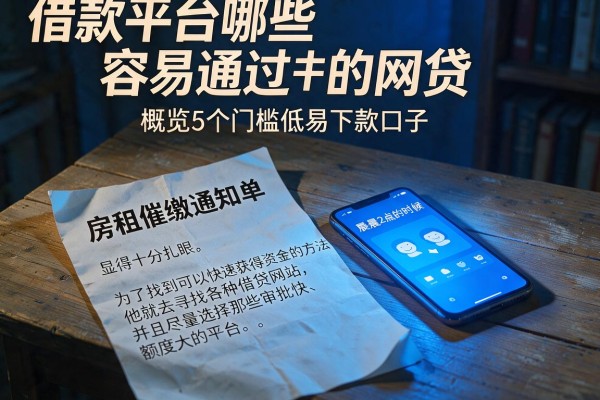 借款平台哪些容易通过的网贷，概览5个门槛低易下款口子