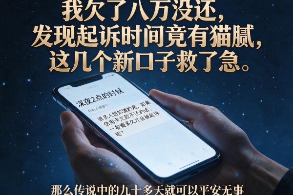 我欠了八万没还，发现起诉时间竟有猫腻，这几个新口子救了急