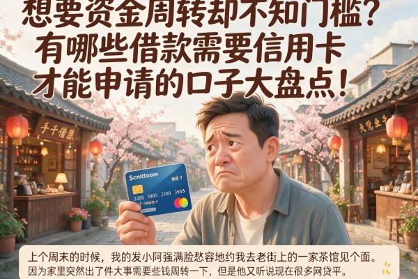 想要资金周转却不知门槛？有哪些借款需要信用卡才能申请的口子大盘点！