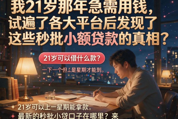 我21岁那年急需用钱，试遍了各大平台后发现了这些秒批小额贷款的真相