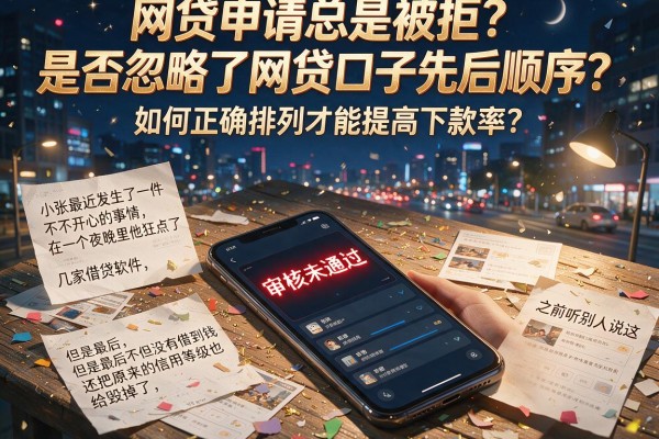 网贷申请总是被拒？是否忽略了网贷口子先后顺序？如何正确排列才能提高下款率？