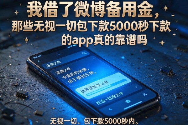 我借了微博备用金，那些无视一切包下款5000秒下款的app真的靠谱吗