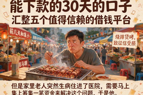 能下款的30天的口子，汇整五个值得信赖的借钱平台