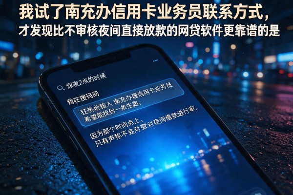 我试了南充办信用卡业务员联系方式，才发现比不审核夜间直接放款的网贷软件更靠谱的是这个