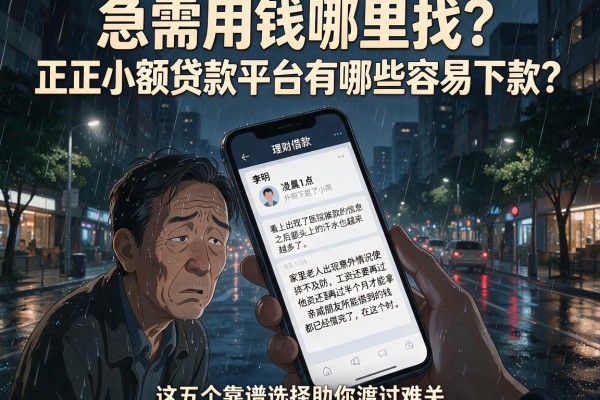 急需用钱哪里找？正规小额贷款平台有哪些容易下款？这五个靠谱选择助你渡过难关