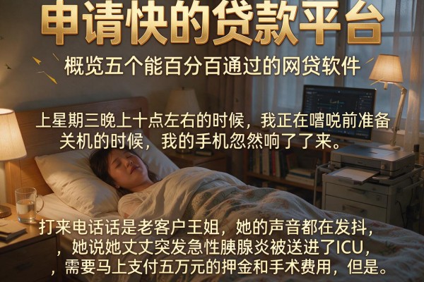 申请快的贷款平台，概览五个能百分百通过的网贷软件
