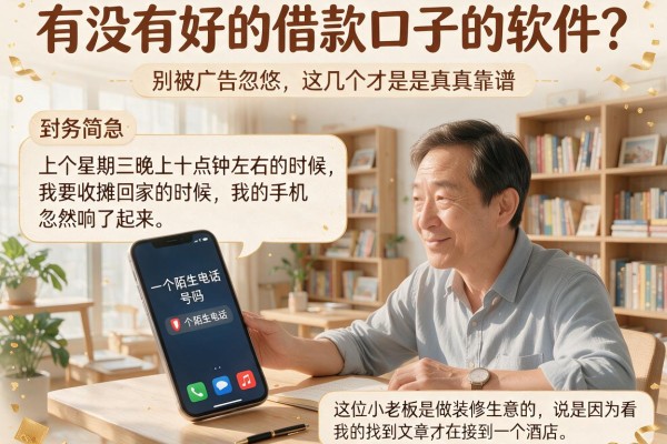 有没有好的借款口子的软件？别被广告忽悠，这几个才是真靠谱