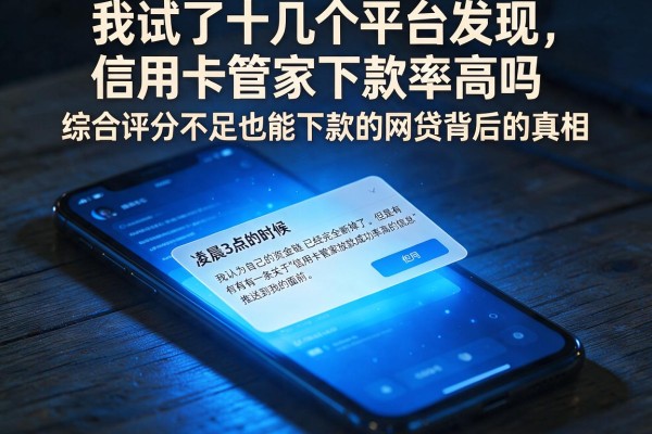我试了十几个平台发现，信用卡管家下款率高吗和综合评分不足也能下款的网贷背后的真相