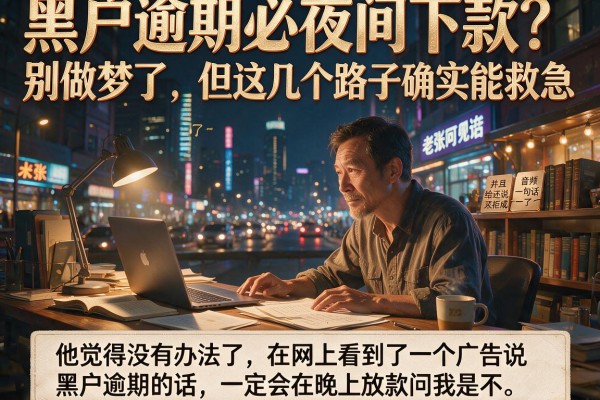 黑户逾期必夜间下款？别做梦了，但这几个路子确实能救急