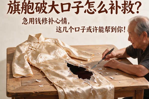 旗袍破大口子怎么补救？急用钱修补心情，这几个口子或许能帮到你！
