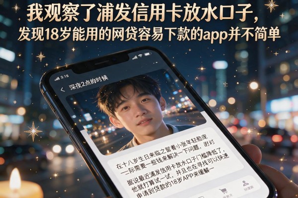 我观察了浦发信用卡放水口子,发现18岁能用的网贷容易下款的app并不简单