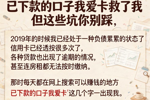 已下款的口子我爱卡救了我，但这些坑你别踩