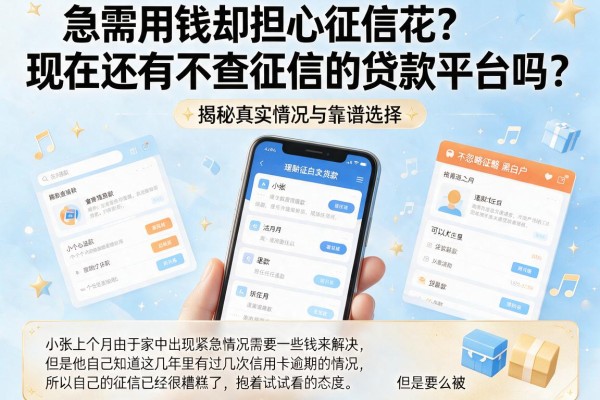 急需用钱却担心征信花？现在还有不查征信的贷款平台吗？揭秘真实情况与靠谱选择