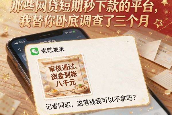 那些网贷短期秒下款的平台，我替你卧底调查了三个月