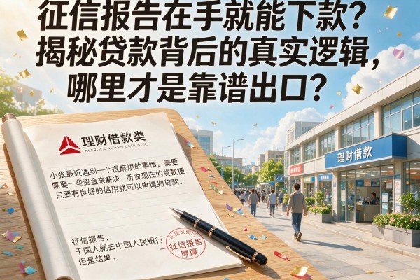 征信报告在手就能下款？揭秘贷款背后的真实逻辑，哪里才是靠谱出口？