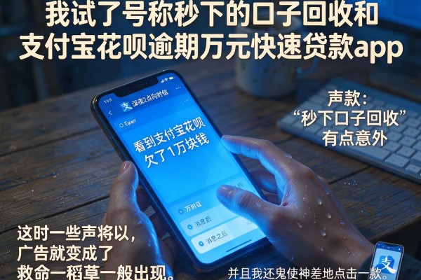 我试了号称秒下的口子回收和支付宝花呗逾期万元快速贷款app，结果有点意外