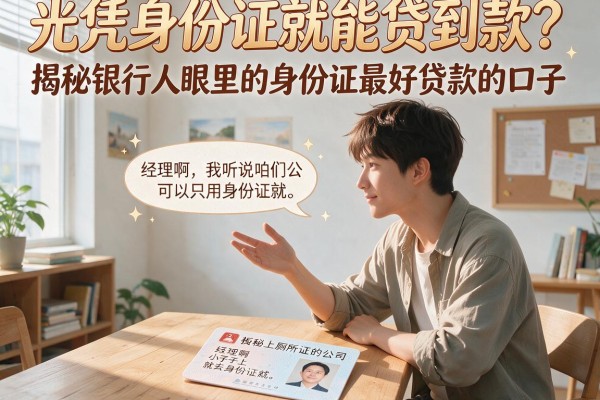 光凭身份证就能贷到款？揭秘银行人眼里的身份证最好贷款的口子