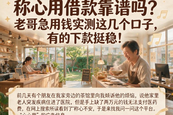称心用借款靠谱吗？老哥急用钱实测这几个口子，有的下款挺稳！