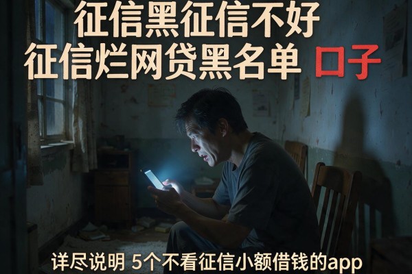 征信黑征信不好征信烂网贷黑名单 口子，详尽说明5个不看征信小额借钱的app