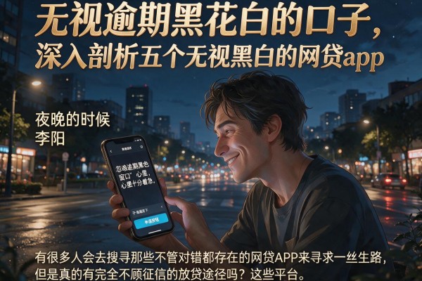 无视逾期黑花白的口子,深入剖析五个无视黑白的网贷app