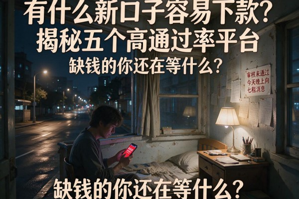 有什么新口子容易下款？揭秘五个高通过率平台，缺钱的你还在等什么？