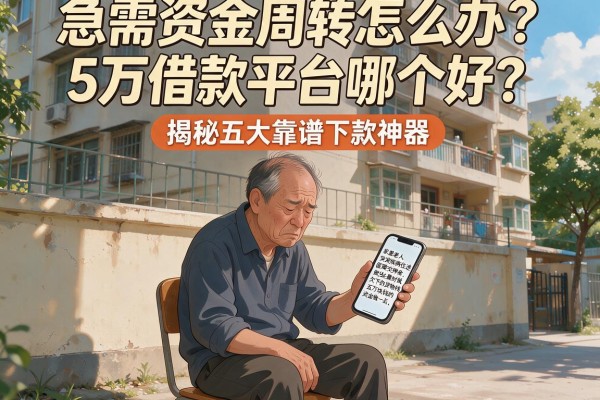 急需资金周转怎么办？5万借款平台哪个好？揭秘五大靠谱下款神器