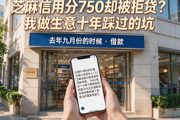 芝麻信用分750却被拒贷？我做生意十年踩过的坑