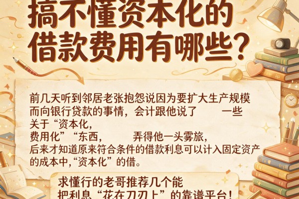 搞不懂资本化的借款费用有哪些？求懂行的老哥推荐几个能把利息“花在刀刃上”的靠谱平台！
