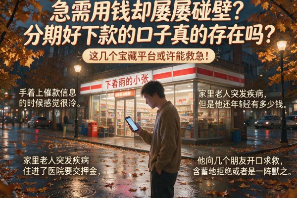 急需用钱却屡屡碰壁?分期好下款的口子真的存在吗?这几个宝藏平台或许能救急!