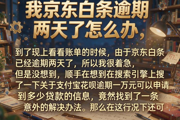 我京东白条逾期两天了怎么办，发现支付宝花呗逾期万元竟也能下款