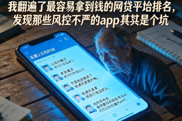 我翻遍了最容易拿到钱的网贷平台排名，发现那些风控不严的app其实是个坑