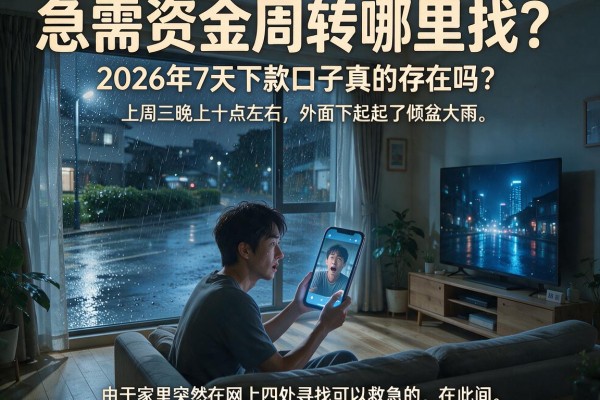 急需资金周转哪里找？2026年7天下款口子真的存在吗？深度解析与实操推荐