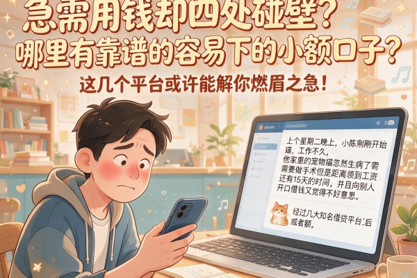 急需用钱却四处碰壁？哪里有靠谱的容易下的小额口子？这几个平台或许能解你燃眉之急！